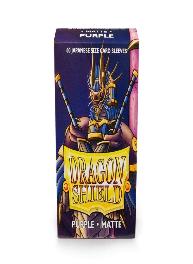 dragon shield 10 Packs Dragon Shield Matte Mini Japanese Purple 60 ct Card Sleeves Display Case - Image 5